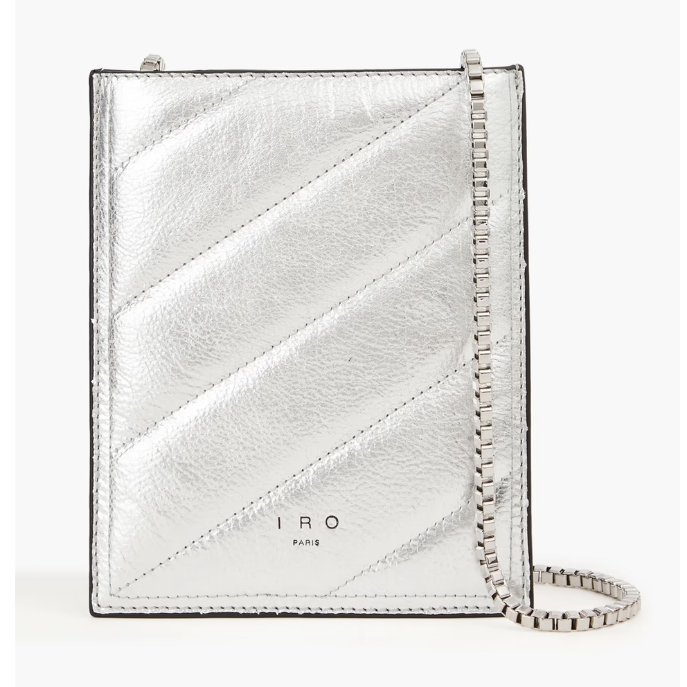 Iro Metallic Padded Phone Pouch